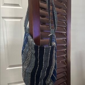 Stylish Blue and White Women's Bag